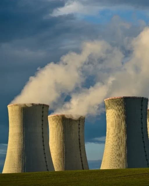 Thermal power plant cooling tower and steam