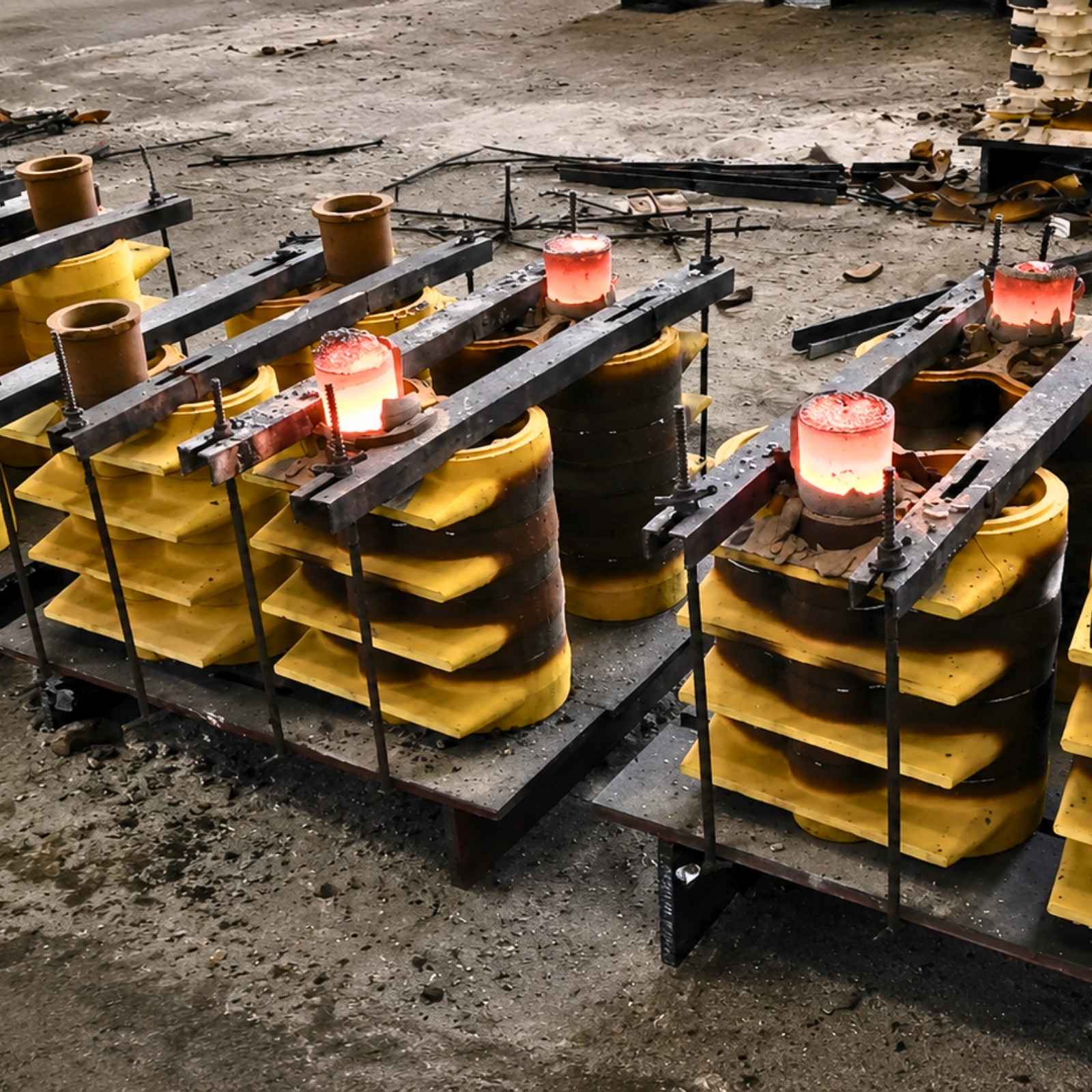 Cooling, shakeout and sand recovery for reclamation